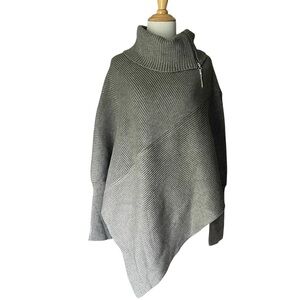 NWT White House Black Market Gray Poncho/Sweater